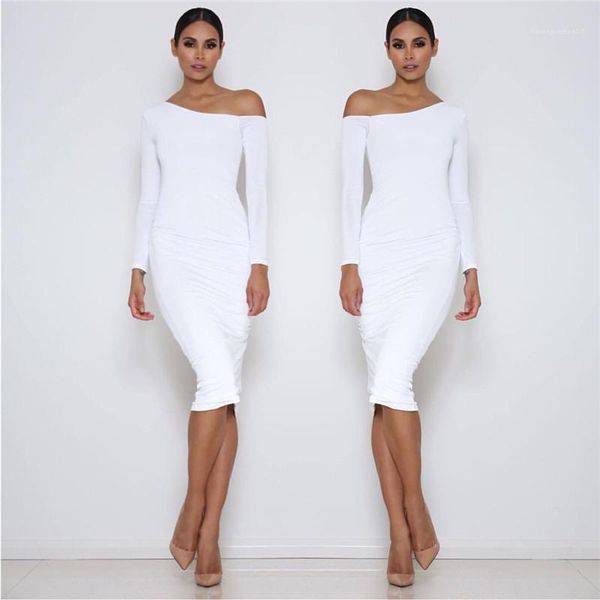 

casual womens clothing european american women dresses fashion designer off shoulder long sleeve dresses summer, White;black