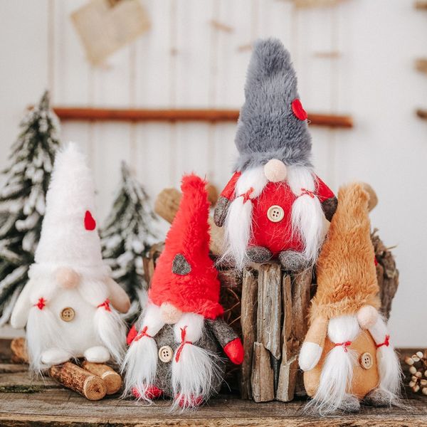 

8-inch plush gnome doll ornaments swedish christmas santa nisse nordic elf figurine holiday new year gift doll