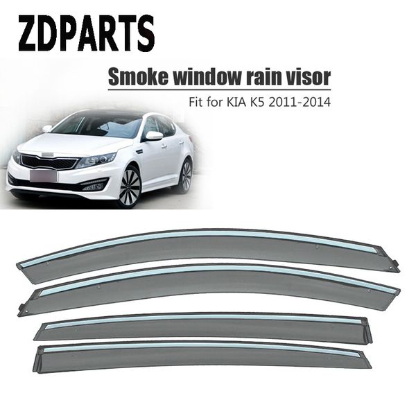 

zdparts 4pieces/set car wind deflector sun guard rain wind vent visor cover trim accessories for nissan murano 2011-2017 2018