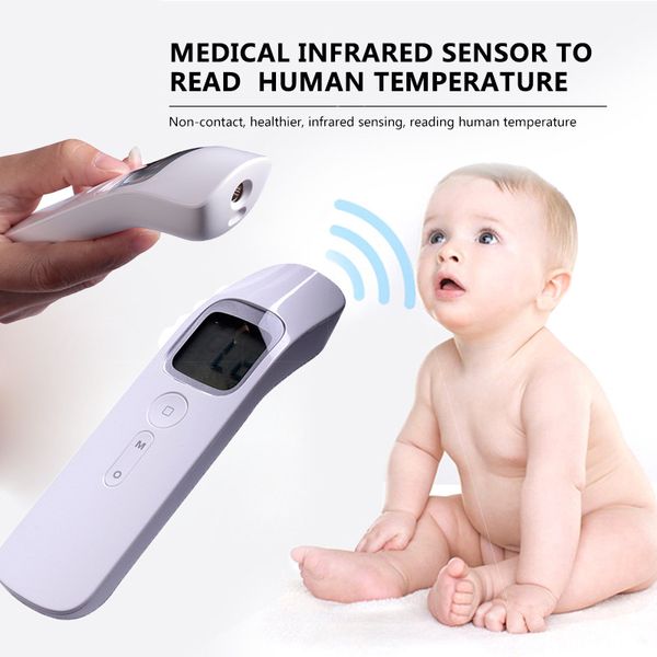 

infrared digital baby thermometer lcd body measurement forehead ear non-contact body fever ir children thermometer