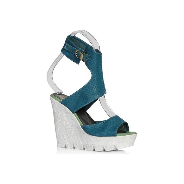 

uk polo club p64709 women heels sandals-emerald green uk polo club, Black