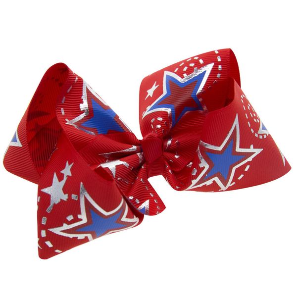 

muqgew baby girl headbands baby girls toddler kids print 4th of july headband hair clip accessories barrettes fille enfant, Slivery;white