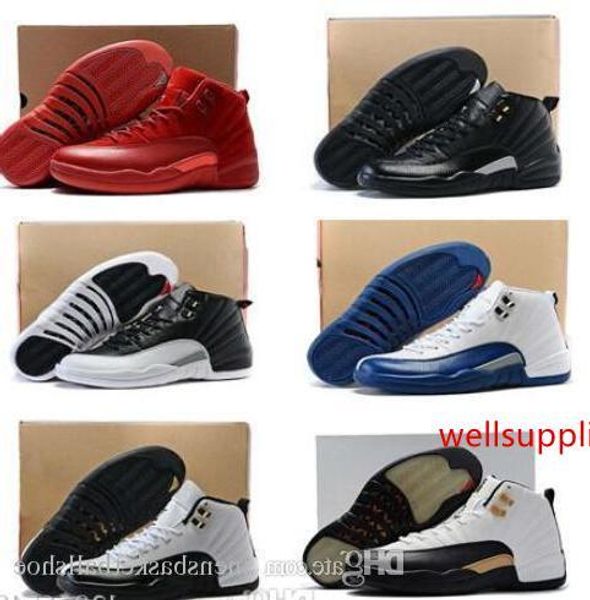 

basketball shoes 12 xii women men gs black red authentic 12s french bluemaster taxi playoffs french blue barons gym red sport sneakers