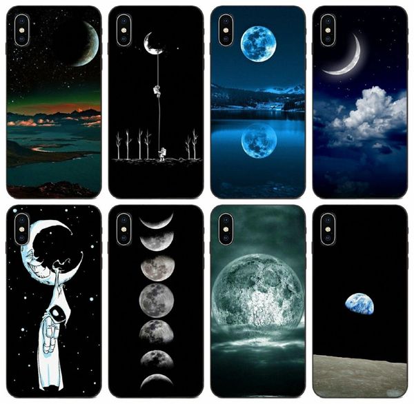 

tongtrade] the reach for the moon case for iphone 11 pro x xs max 6s 5s 5c 5 4s samsung a30s a40s a50s huawei g play htc u12 case