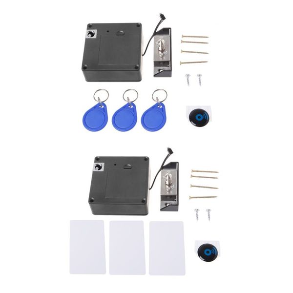 

1set cabinet body invisible closed electronic rfid lock hides keyless drawer lock sensor mini furniture cabinet drawer