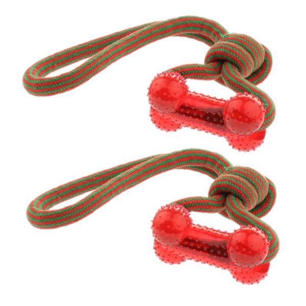 

2 pcs dog rope toy for chewing - extra sturdy - small dogs and teething toys puppies