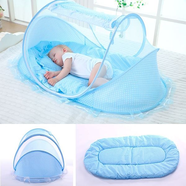 Neugeborenen Schlaf Krippe Netting Tragbare Faltbare Polyester Baby Bett Moskito Net Spielen Zelt Kinder