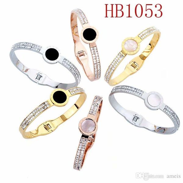 

1053 # b бренд дизайнерские браслеты для женщин женская мода высокого качества для женщин ювелирные изделия с золото розовое золото 2 цвета, Golden;silver