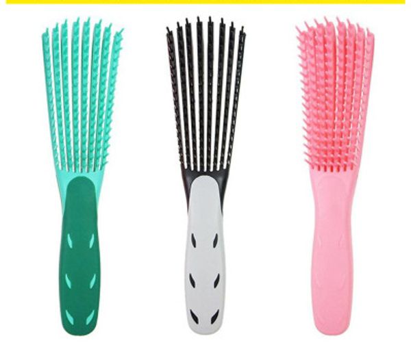 

fedex rubber comb ocs spare ribs comb 3 colors black pink green straight hair curly hair rib ribs comb