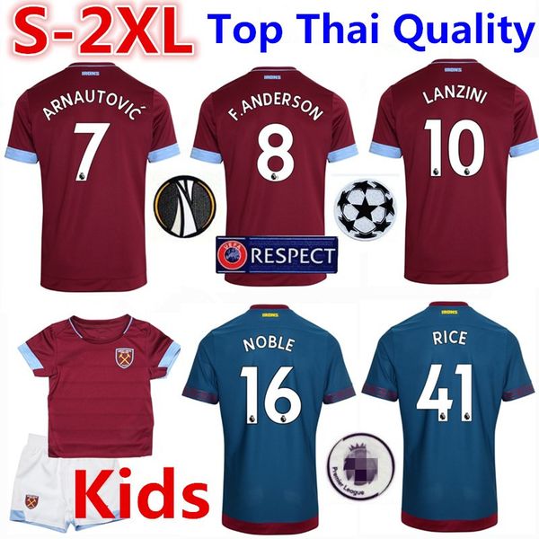 

We t ham de united occer jer ey t hirt 2018 19 f ander on we tham de united home hirt noble t hirt kid kit cami eta maillot