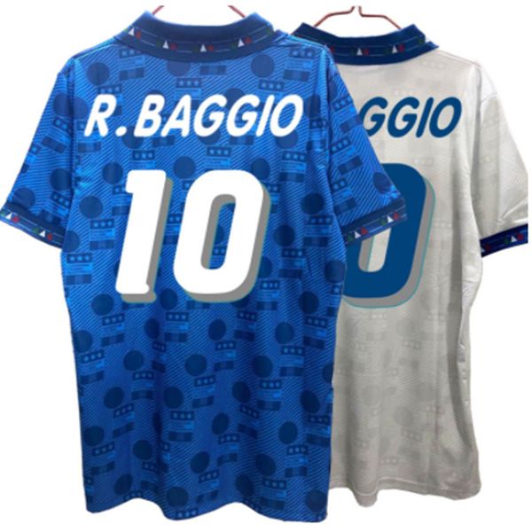 

1994 italyes retro shirt home away soccer jersey 94 maldini baresi roberto baggio zola conte vintage classic shirt, White;black