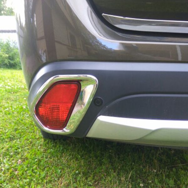 

chrome car back rear fog light lamp cover trim for mitsubishi outlander 2016 2017