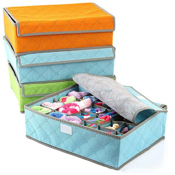 

non-woven drawer closet organizer antibacterial box for underwear bra scarfs socks home storage