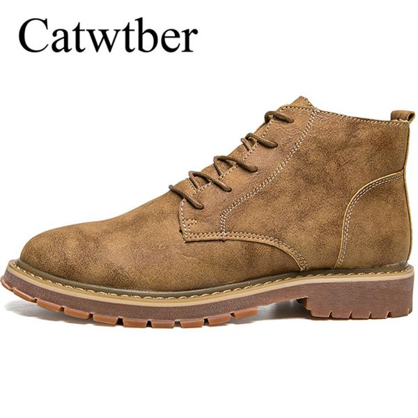 

catwtber new man winter boots black khaki men casual shoes autumn winter men fashion shoes 2018 outdoor boots rubber bottom