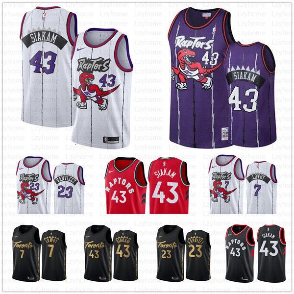 

new toronto pascal 43 siakam vince 15 carter tracy 1 mcgrady raptors jersey kawhi 2 leonard kyle 7 lowry 23 vanvleet basketball jerseys fri, Black;blue