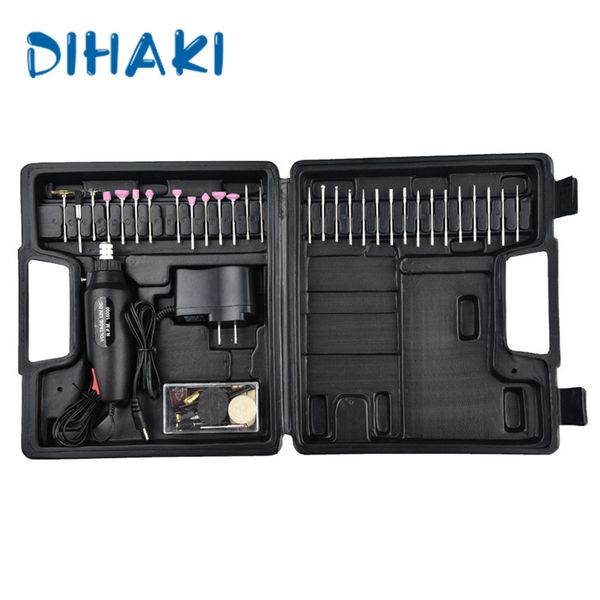 

60pcs/set 12v dc 16000 rpm electric engraving drill electric screwdriver multifunction power tools us/eu plug drill