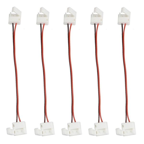 Водонепроницаемый 2-контактный SMD 5050 3528 Flex светодиодный разъем 5PCS