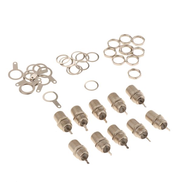 

1set f-type female rf connector&nut&gasket kits for television set-box