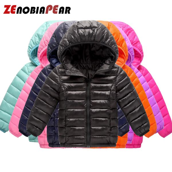 

baby boy outerwear teenage jackets hooded kids winter coats 1-14y children's down jacket snow wear jacket for girls infant, Blue;gray