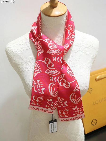 

scarf classic european womens print silk headband elegant ladies headband scarves size 120*8cm qt110, Blue;gray