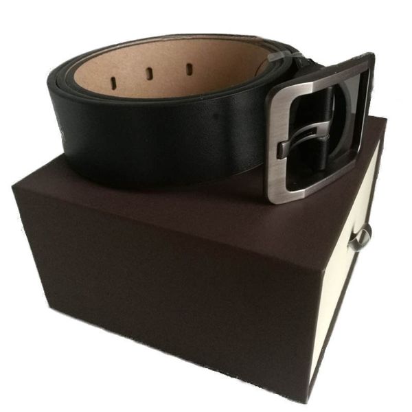 

with box men women casual belt male belts new big buckle men belt fashion female wholesale ing, Black;brown