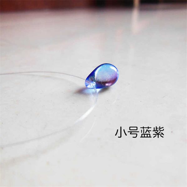 

2018 minimalist color changing water drop necklace invisible fish line pendant necklace for women fashion statement jewelry b19, Silver