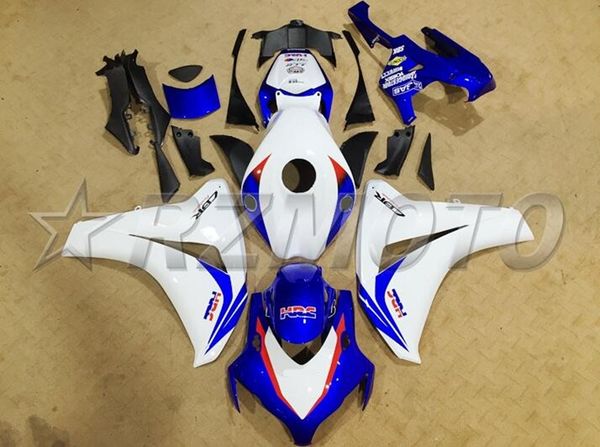 

new abs motorcycle full fairings kit fit for honda cbr1000rr 2008 2009 2010 2011 08 09 10 11 cbr1000 1000rr fairing kit blue white
