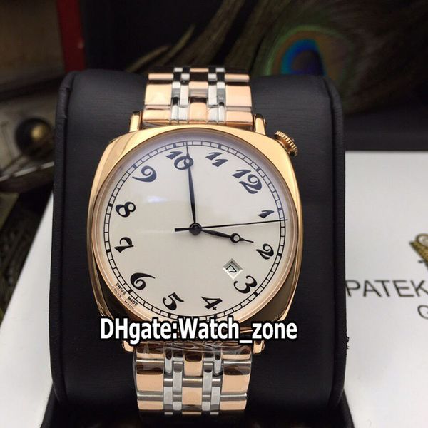 

дешевые new new historiques american 1921 82035 белый циферблат автоматическая мужские часы two tone розовое золото стальной браслет высоког, Slivery;brown