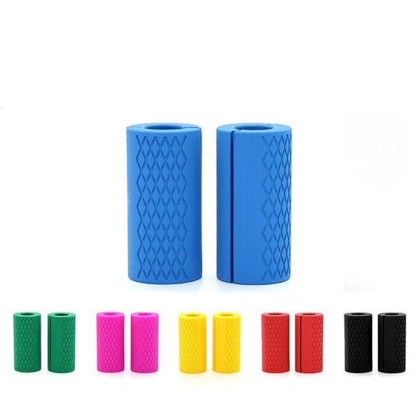 

dumbbell thick bar silicone handle practical high-quality weightlifting silicone anti-slip protective pad fitness equipments