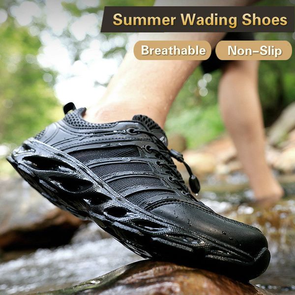 

beach shoes men outdoor summer breathable wading ultralight non-slip quick dry durable sports fishing climbing hiking aqua