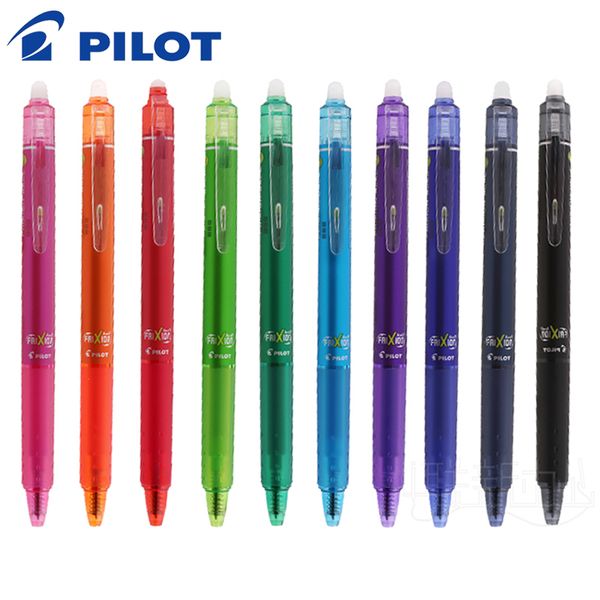 

1pcs pilot lfbk-23ef/23f magical erasable press gel pen 16 color 0.5/0.7 mm stainless nib frixion ball knock japan