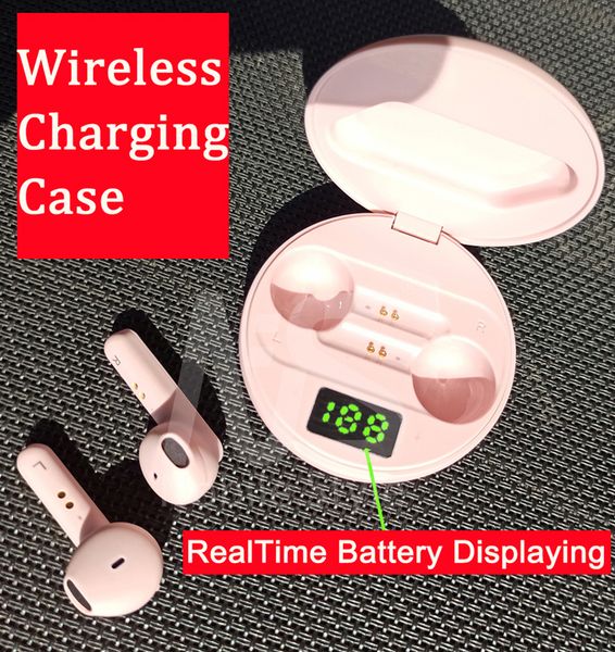 

10pcs mini wireless bluetooth earphones headphones stereo earbuds wireless charging case auto pair pk i7 i8 i9 i10 i12