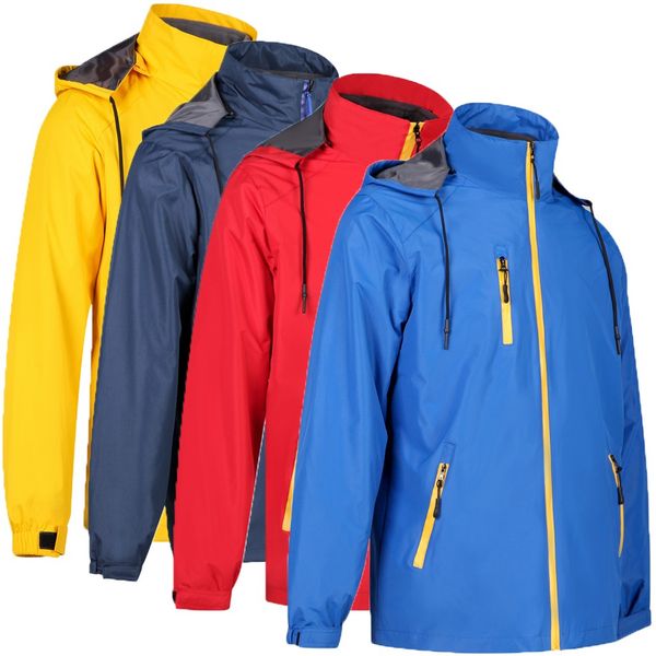 

bomber jacket autumn winter jacket men waterproof long sleeve hoodie hat detachable breathable sport outdoor coat sweatshirt, Black;brown