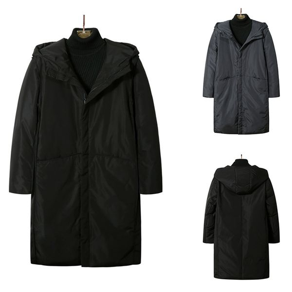 

jackets fashion men's autumn winter casual pocket zipper hooded jacket coat male long casual overcoat parka *, Black;brown