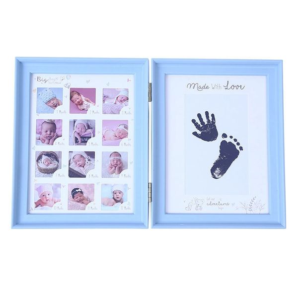 

my first year baby gift kids birthday gift home family decoration ornaments 12 months picture p frame with craft ink pad blu