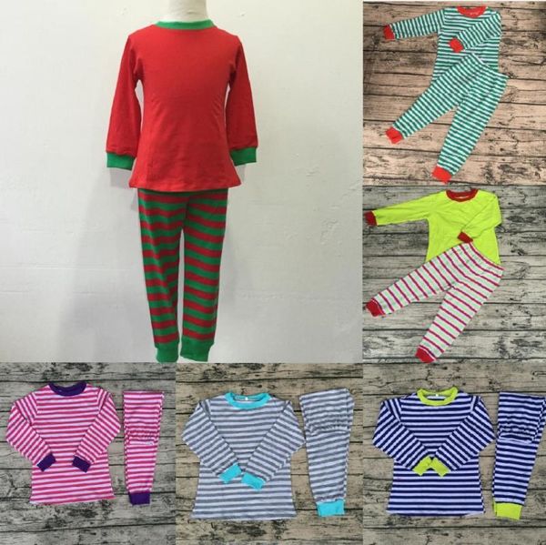

new arrival fashionable baby kids clothes suits optional designs pictures children christmas pajamas, Blue;red
