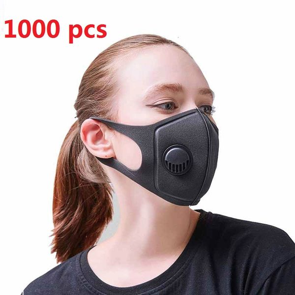 

анти-загрязнение Маска анти-воздушная пыль дым загрязнение маска для лица с регулируемыми ремнями и моющимся респиратором черная маска