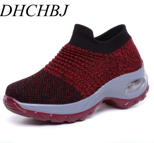 

2020 spring sneakers women flats shoes breathable mesh casual platform shoes woman creepers comfortable black sock