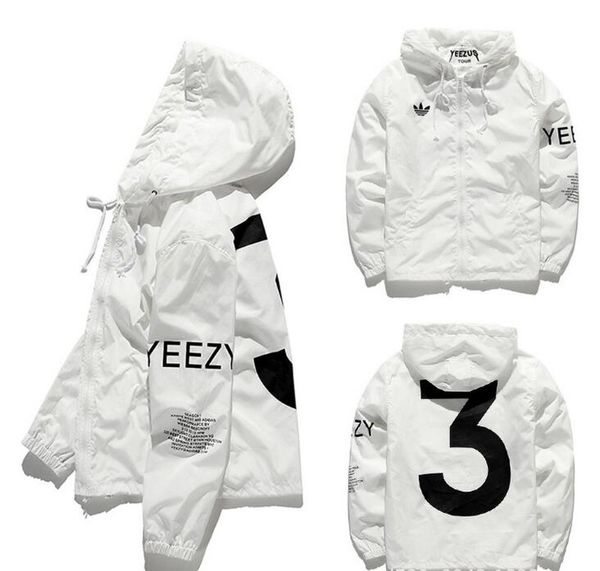 

men s designer clothing d1 kanye west men windbreaker tour jackets men women streetwear ds yeezy fashion outerwear uniform jackets, Black;brown