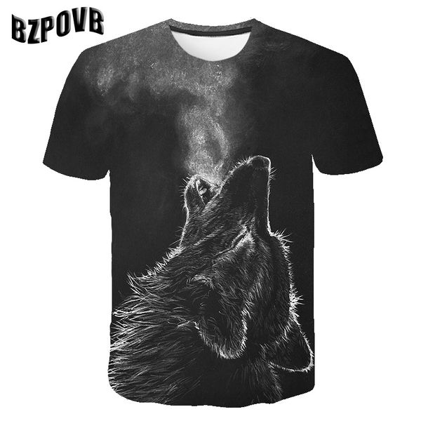

wolf 3d print cool t-shirt men women fashion eagle 3d hip hop tshirt print animal short sleeve summer tees t shirt male 5xl, White;black