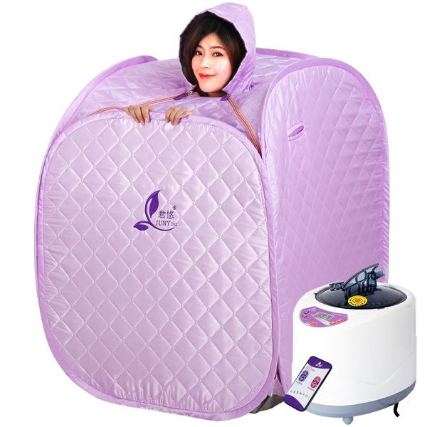 

a,1000w 2.5l sweat steamer folding sauna box 80*80*100cm sweating fumigation steam room inflatable bathtub eco-friendly