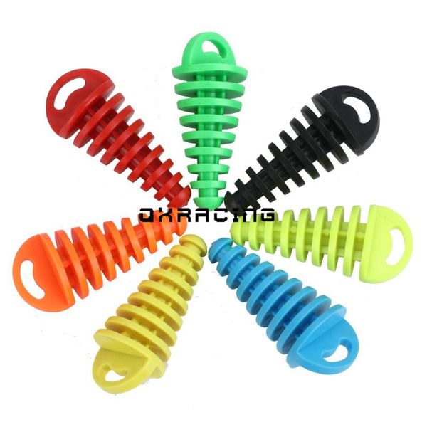 

1pcs pvc air-bleeder plug exhaust muffler wash plug pipe protector motorcycle exhaust pipe motocross tailpipe