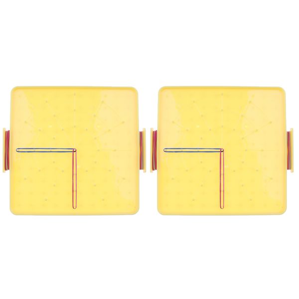 

2 set plastic nail board plate primary mathematics teaching tool kids toy