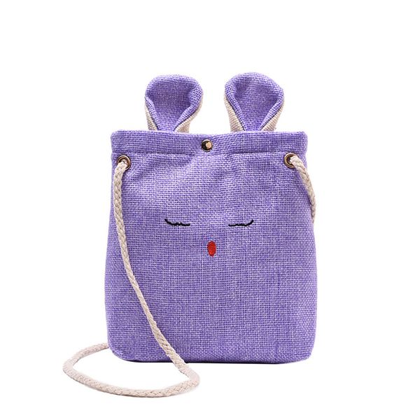 

cute cat ears crossbody bag women burlap small shoulder bags lovely messenger bag bolsos mujer #t10