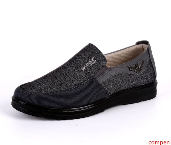 

old beijing cloth shoes extra large size breathable comfort middle old aged outdoor casual men shoes