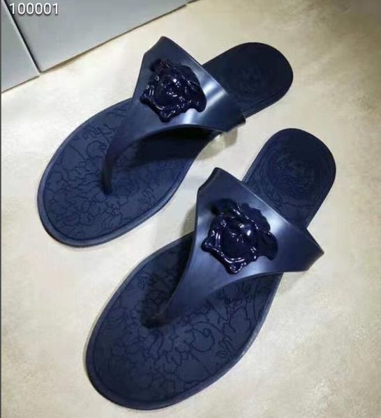 

2020 new ladies wedge sandals designe flip flops design slides woman slippers gladiator sandals leather woman, Black