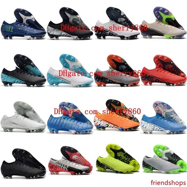 

2019 new arrival mens soccer shoes mercurial vapors 13 elite fg soccer cleats cr7 neymar football boots tacos de futbol