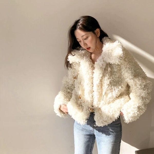 

2018 new style high-end fashion women faux fur coat c39, Black