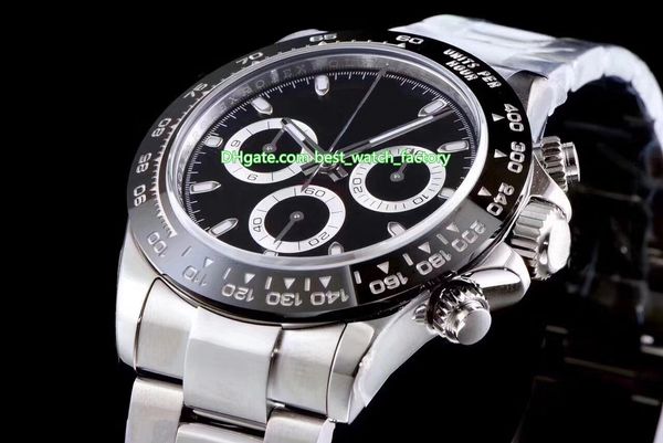 

2 Цвет Лучшее качество хронограф 40мм Cosmograph 116500 116500LN керамический Сапфир Швейцарские CAL.4130 движение автоматические часы Мужские часы