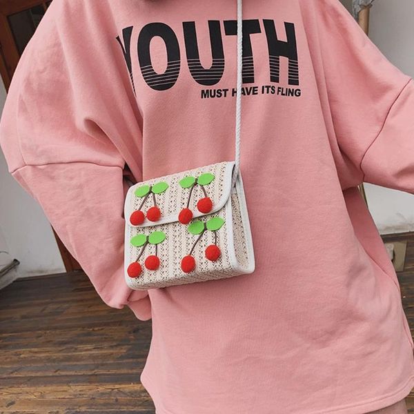 

сумочка женщины девушки стро вишневый плеча кошелек crossbody сумка клуба повседневная сумка новый мессенджер простой сумочка wild hot